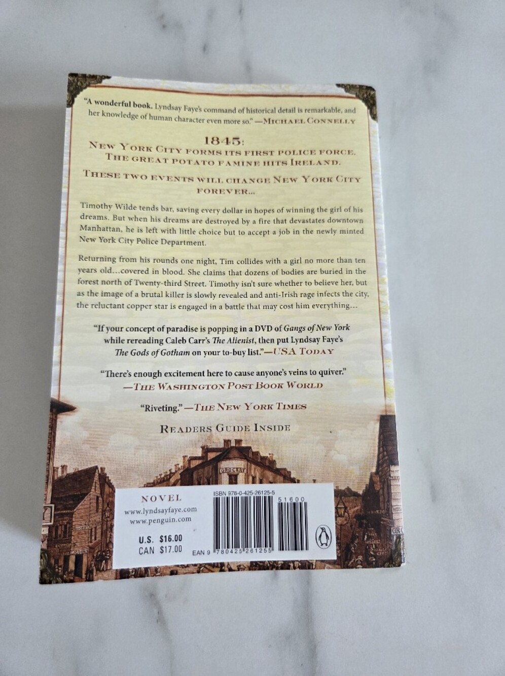 The Gods of Gotham by Lyndsay Faye Book - Picture 3 of 3